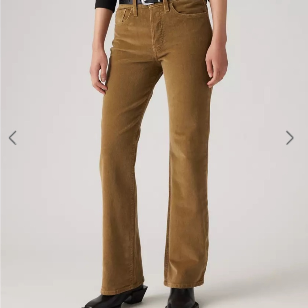 Levi rib cage corduroy Stylish Rust colored Pants